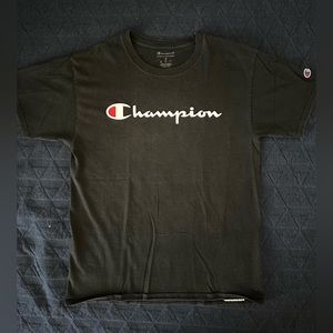 Black “Champion” Short Sleeve Tee Shirt